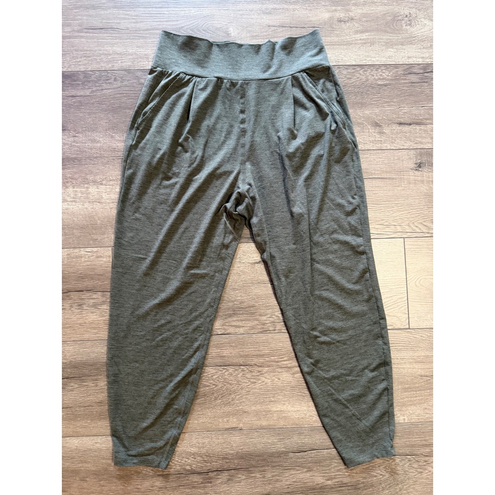 Vuori Womens Lux Harem Jogger Pants Olive Green Heather VW427 Size L